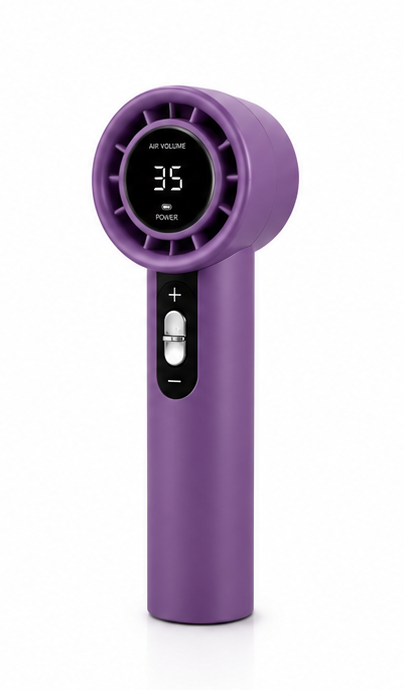 Mini ventilateur FeelCool violet - vue 3/4 avant 